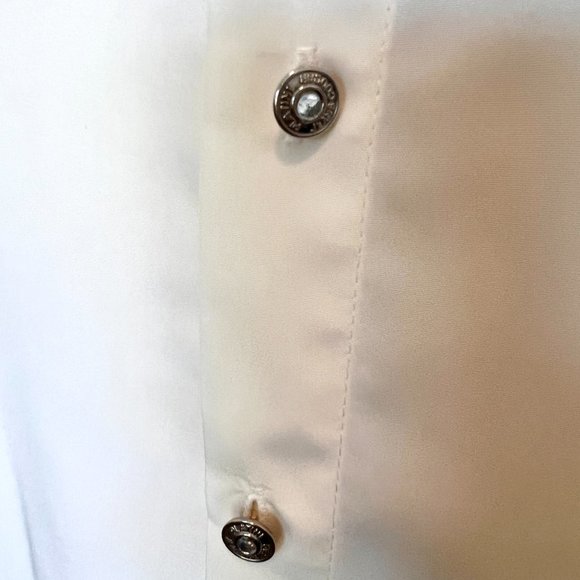 Tiger Embroidered Mens Off White Shirt - Platini - Size Medium - Lightweight - Picture 5 of 13